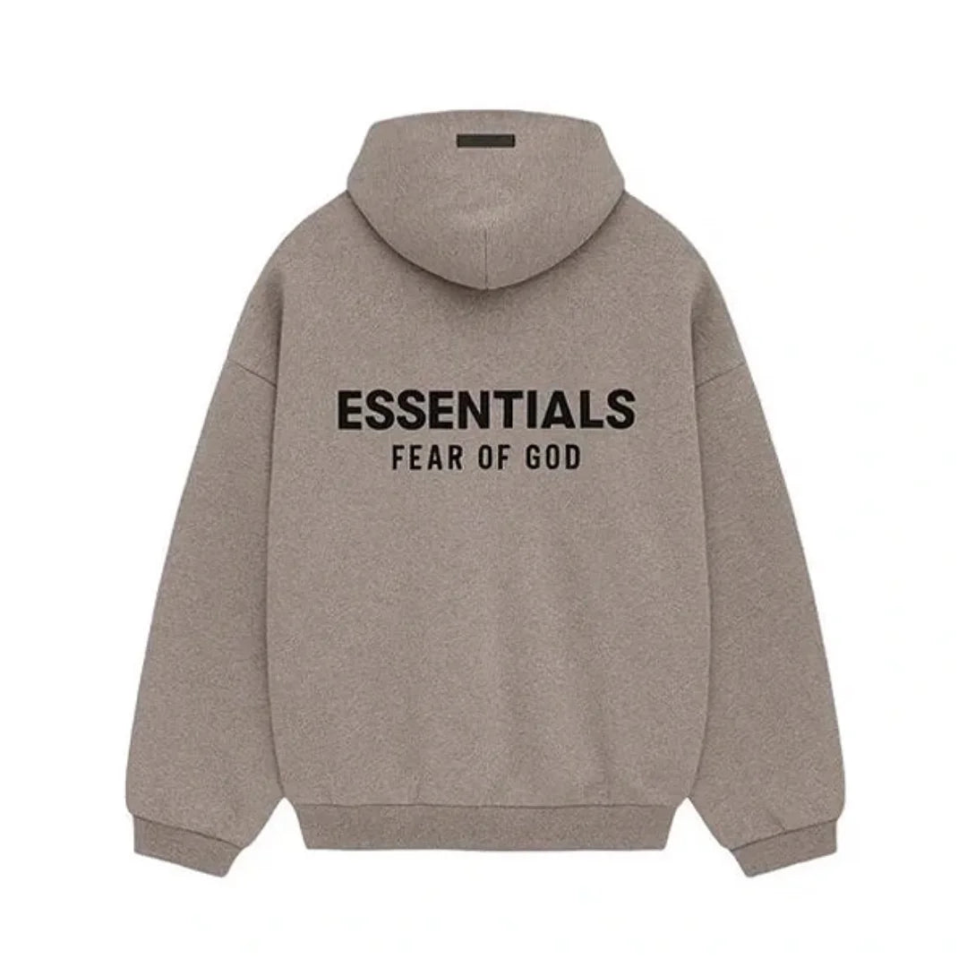 Fear of God Essentials Fleece Hoodie Heather Gray (FW24)
