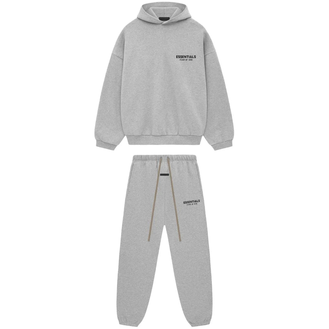 Fear of God Essentials Fleece Set Light Heather Grey